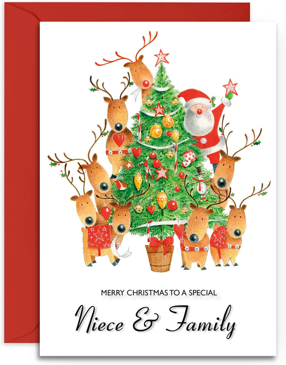 Olivia Samuel Weihnachtskarte – Teddy Auf Weihnachtskugel, A5 (148x210 Mm), Mit Umschlag