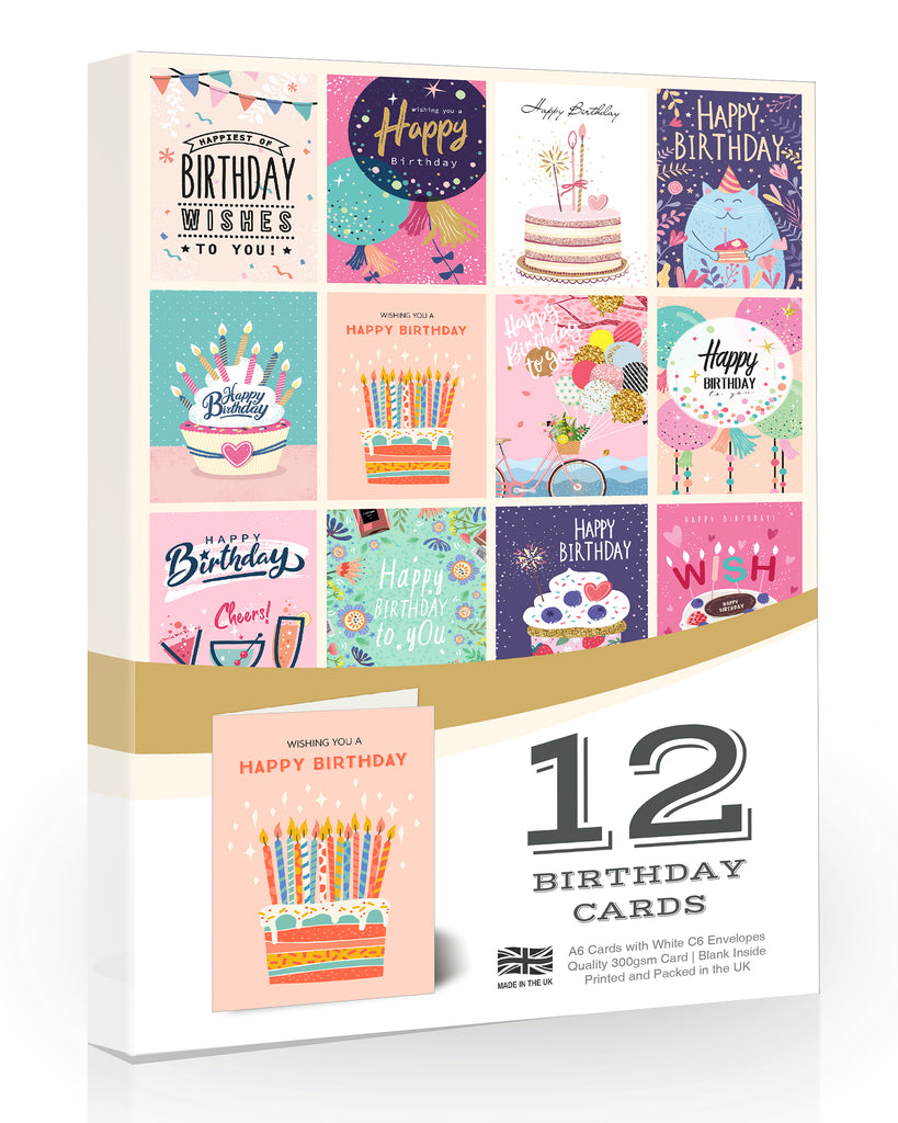 Female Mixed Birthday Cards Pack