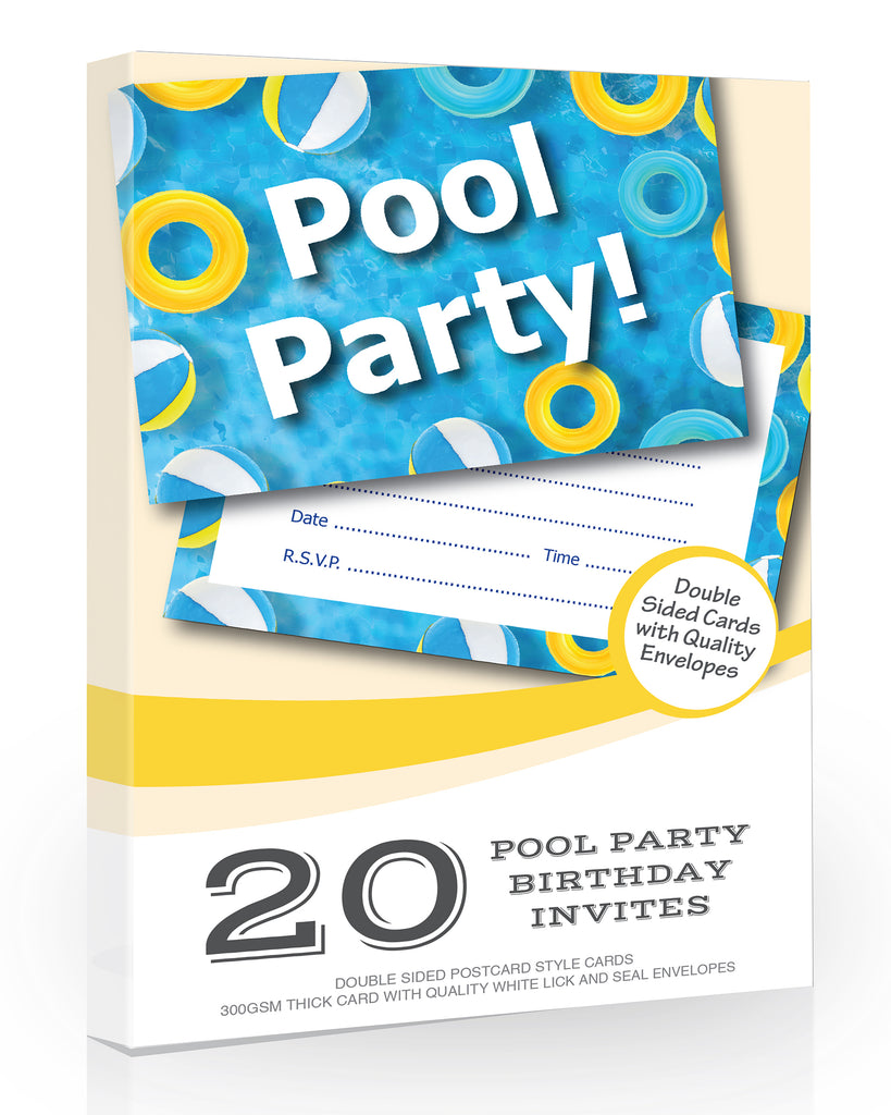 20 x Pool Party Invitations