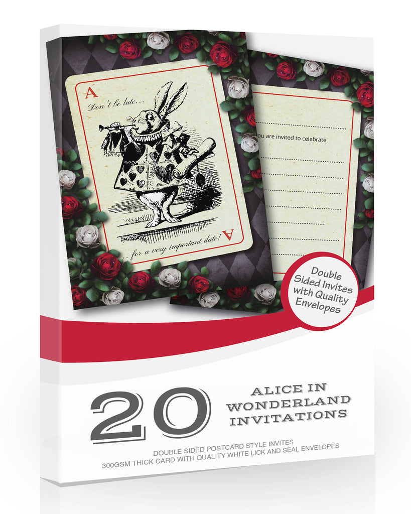 Alice in Wonderland Party Invitations