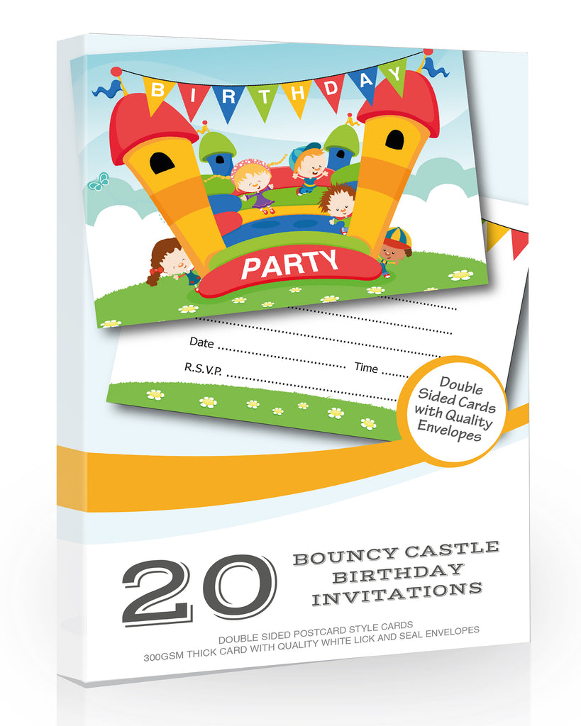 Bouncy Castle Birthday Party Invitations 20
