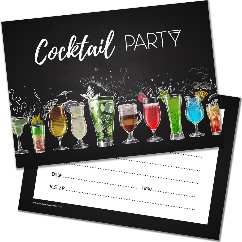 Cocktail Party Invitations from Olivia Samuel Pack 20