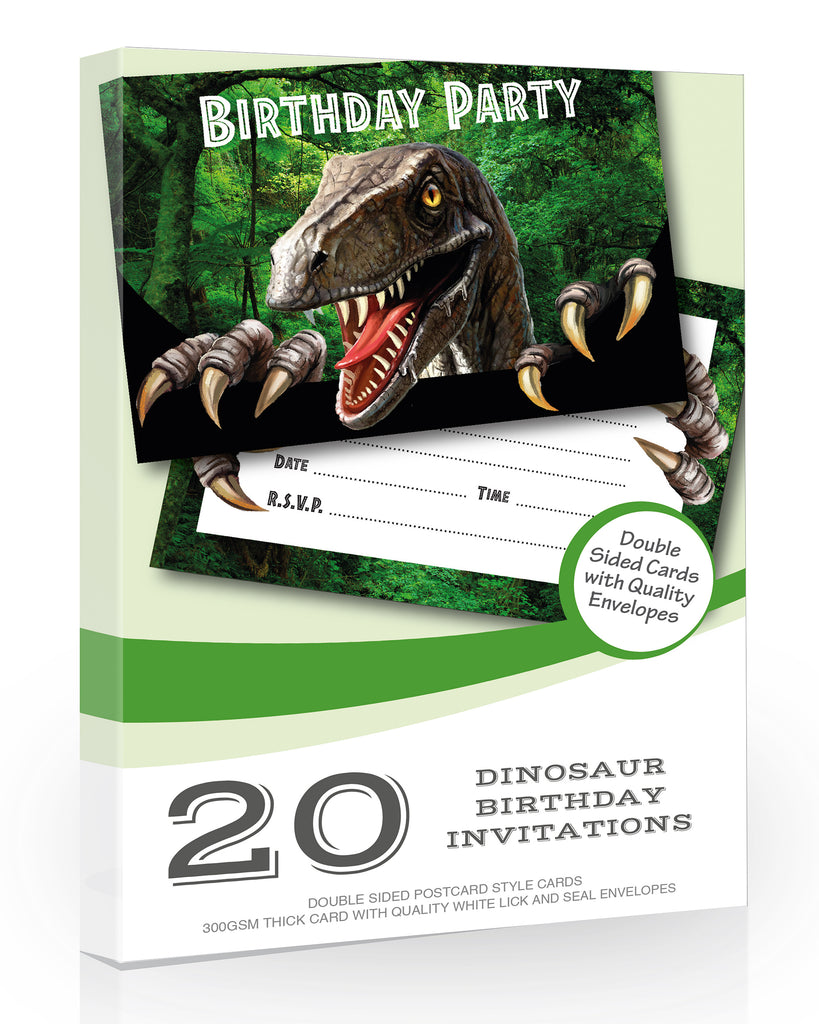 Dinosaur Birthday Party Invitations