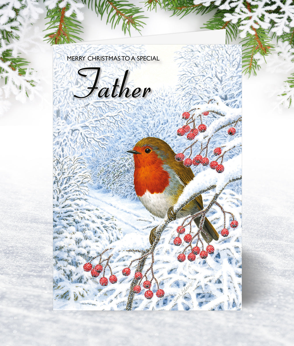 Olivia Samuel Father Christmas Card - Medium Sized Card