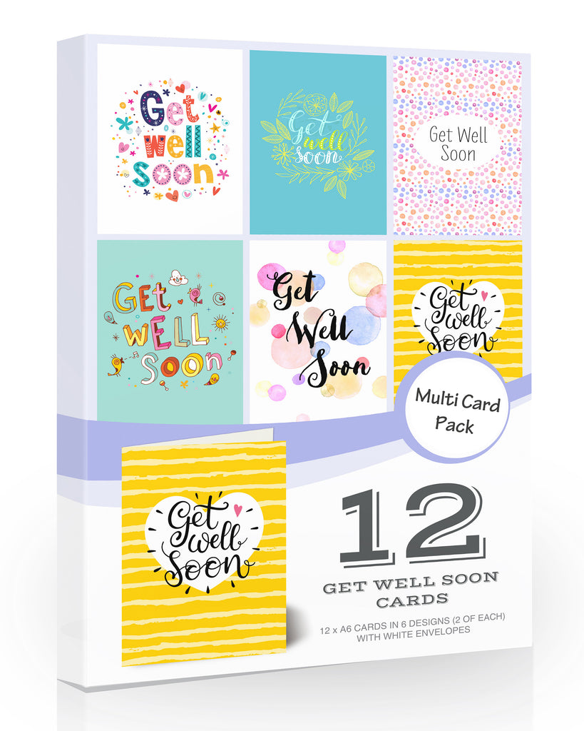Get Well Soon cards multipack from Olivia Samuel