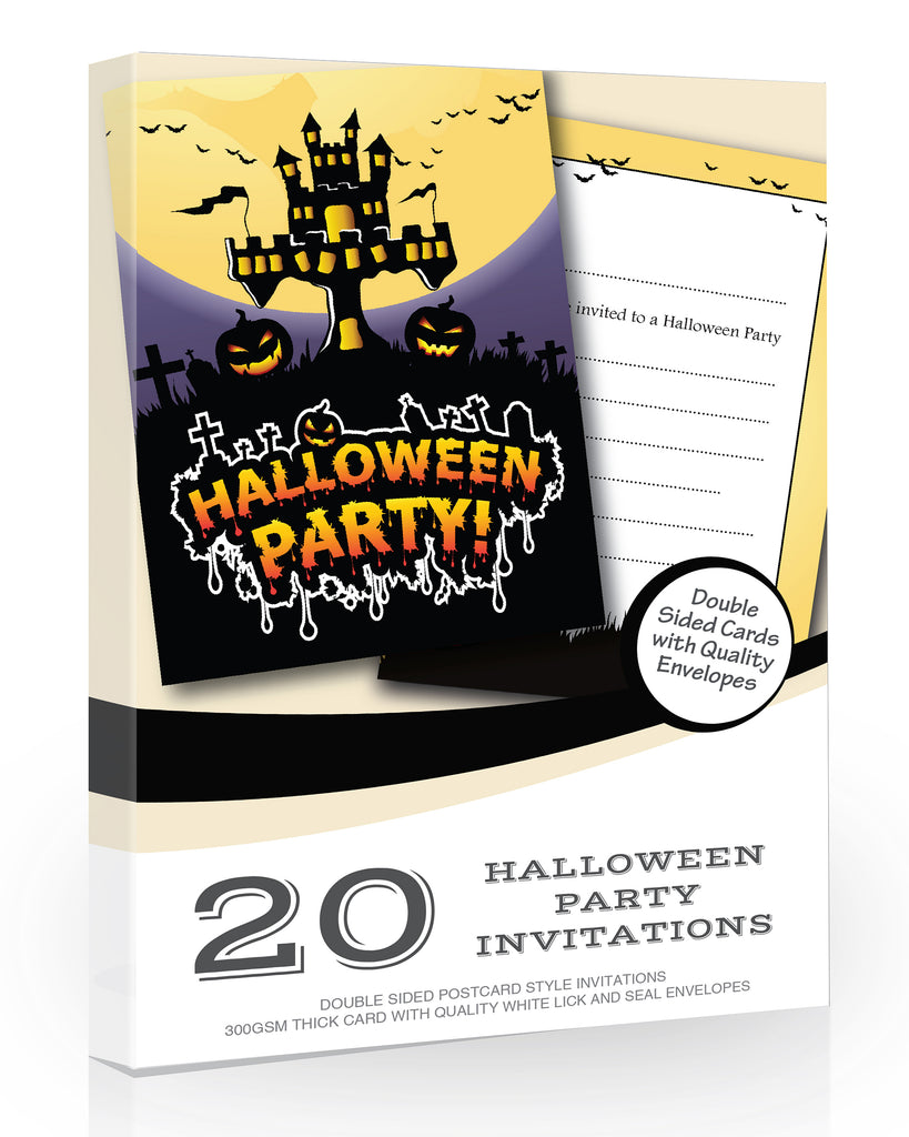 Halloween Party Invitations Pack 20