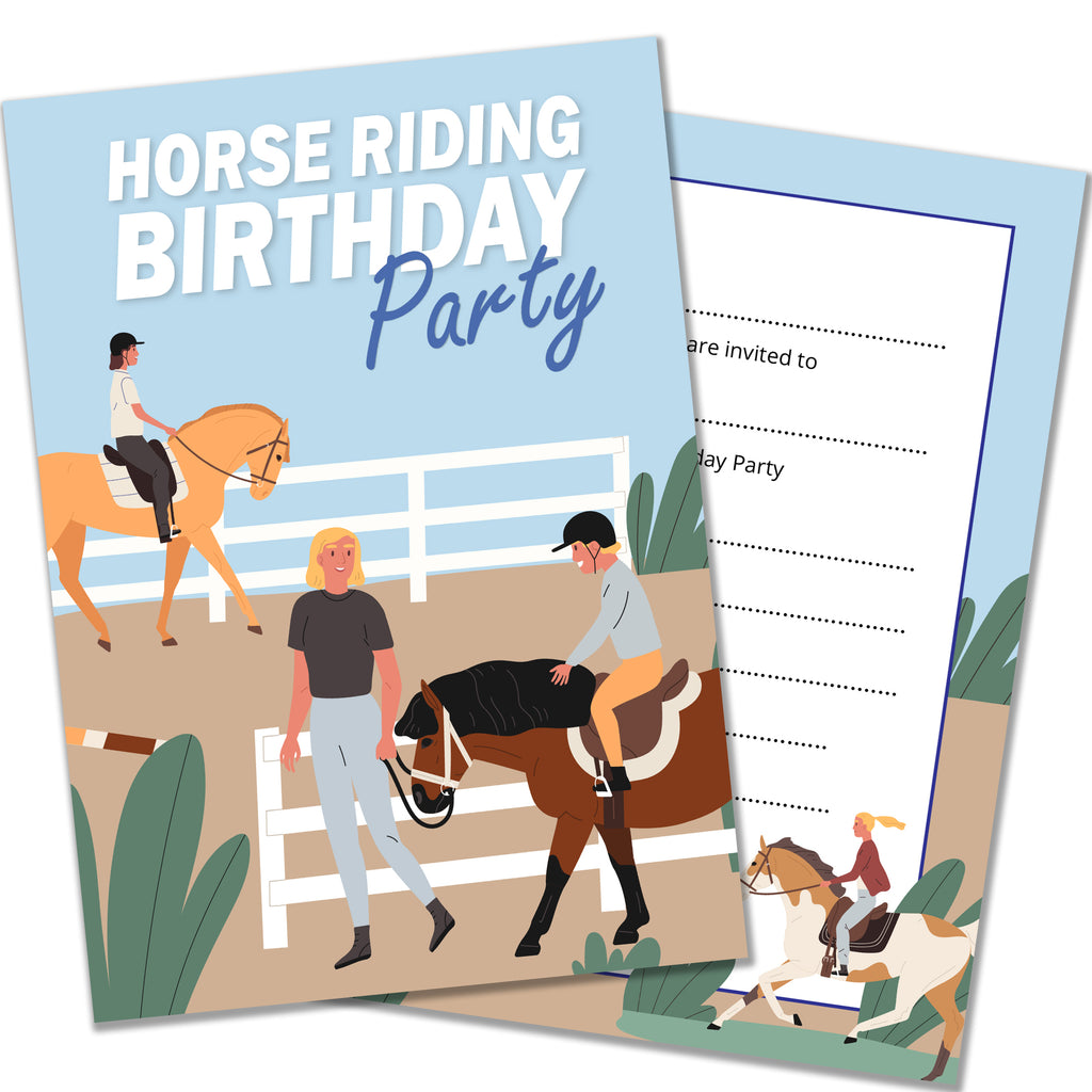 Horse Riding Birthday Party Invitations