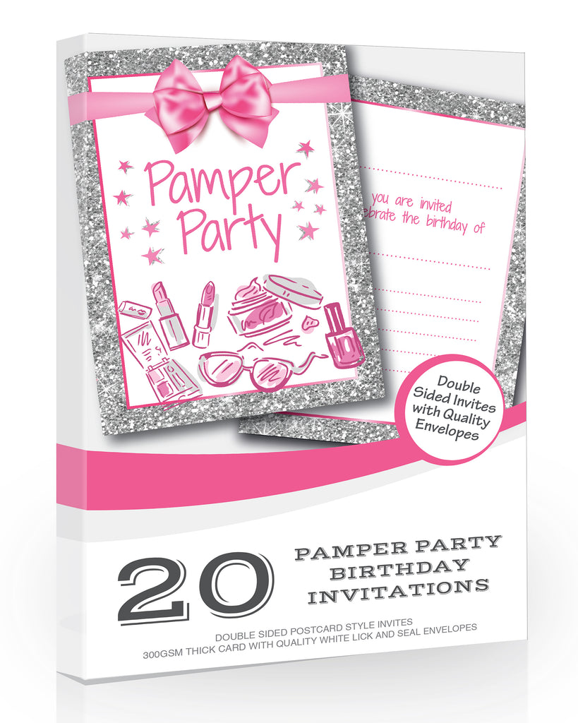 Pamper Party Girl Birthday Invitations