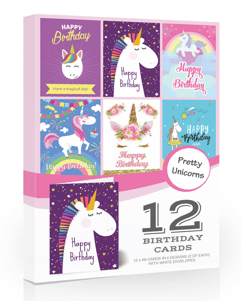Unicorn Birthday Card Mixed Pack SCP0220 Olivia Samuel
